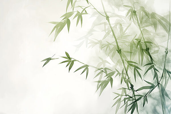 A bamboo leaves on a branch w00687p 600x400 - A bamboo leaves on a branch - tegory