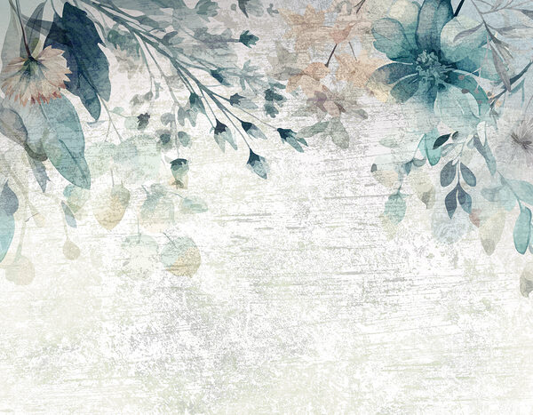 A painting of flowers and leaves w00697p 600x467 - A painting of flowers and leaves - tegory
