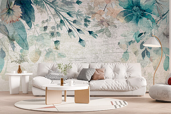 A painting of flowers and leaves w00697pig35r 600x400 - A painting of flowers and leaves - tegory
