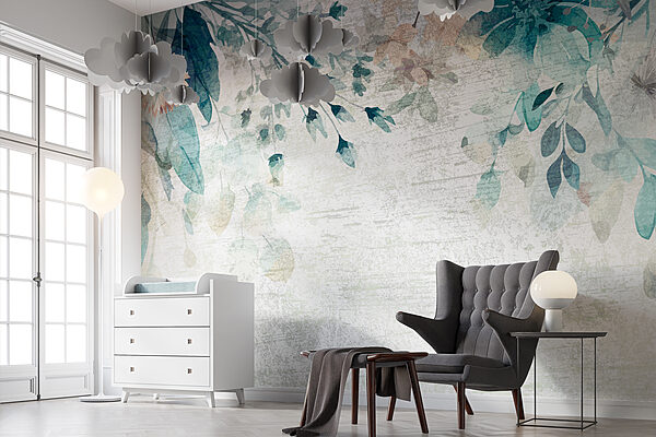A painting of flowers and leaves w00697pir20r 600x400 - A painting of flowers and leaves - tegory