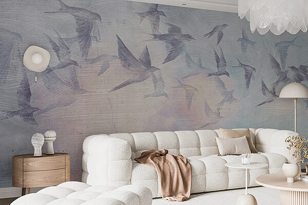 A flock of birds flying in the sky A flock of birds flying in the sky