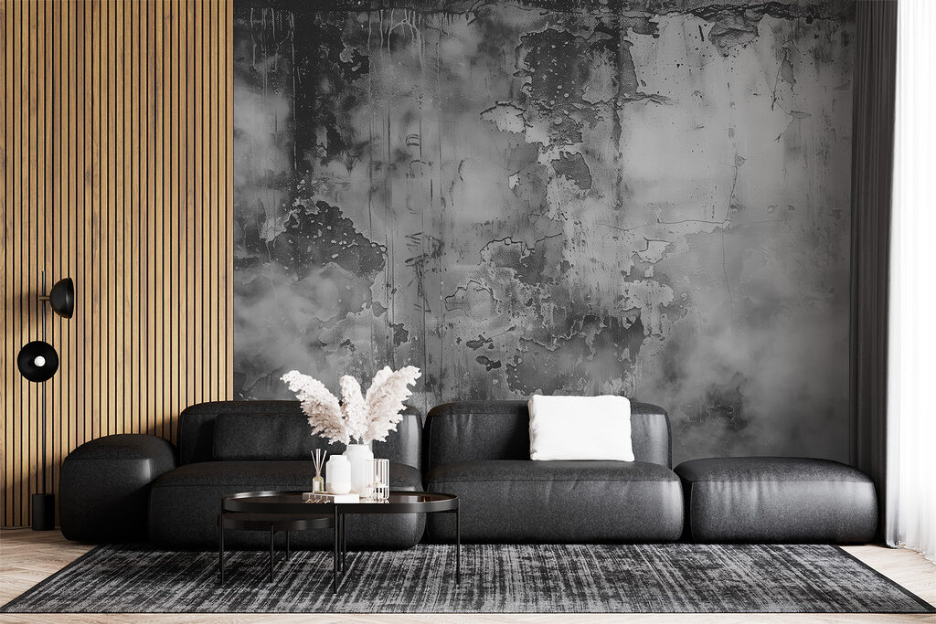 A grey and white photo of a wall A grey and white photo of a wall