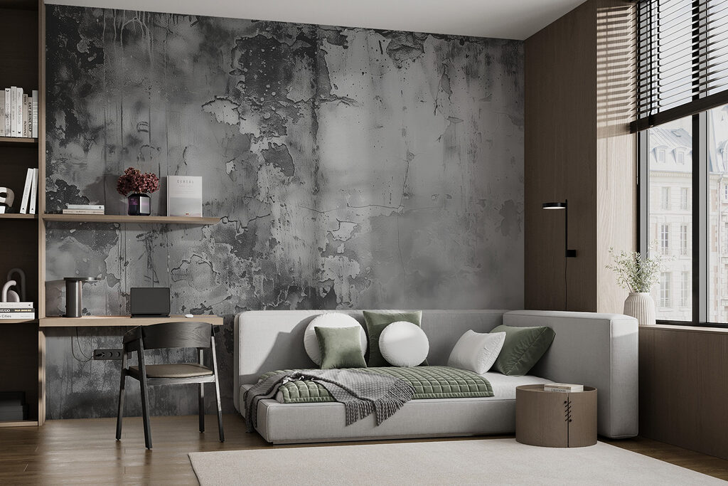 A grey and white photo of a wall A grey and white photo of a wall