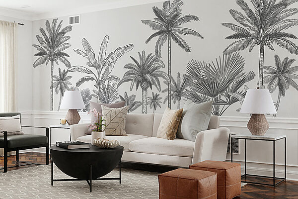 A group of palm trees Wall murals A group of palm trees