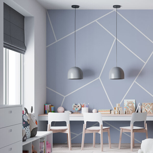 A white lines on a blue background A white lines on a blue background