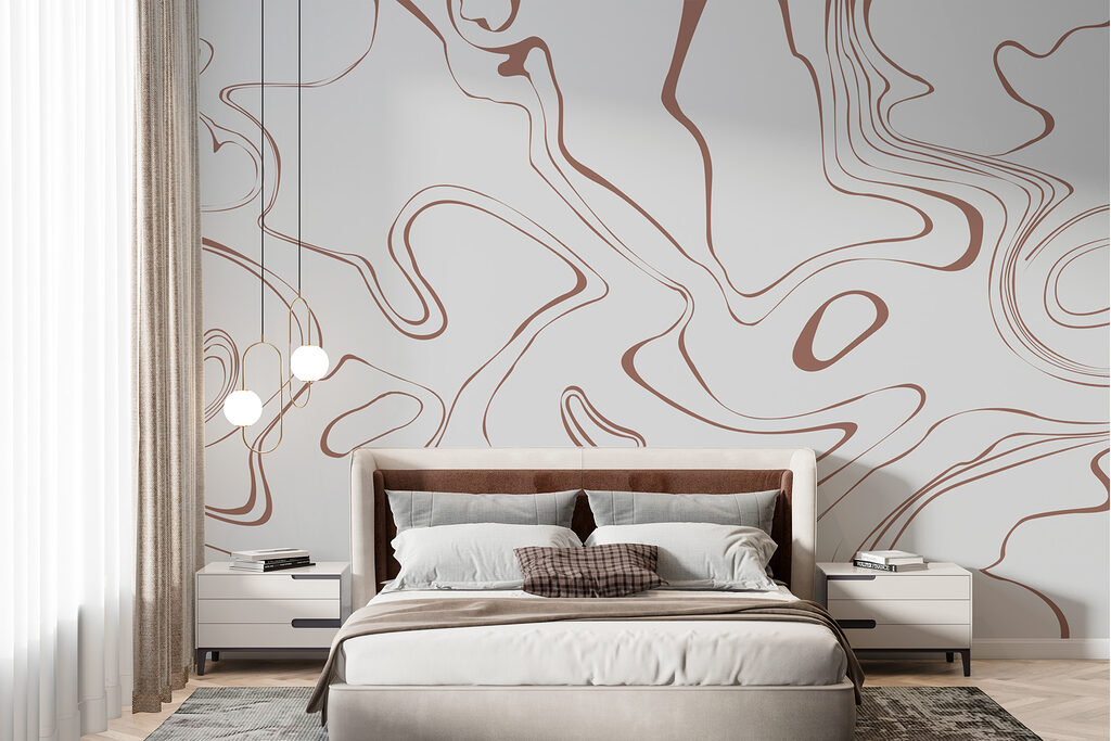 A white and brown swirls A white and brown swirls