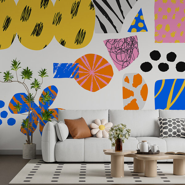 A group of colorful shapes A group of colorful shapes