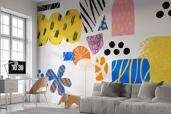 A group of colorful shapes A group of colorful shapes