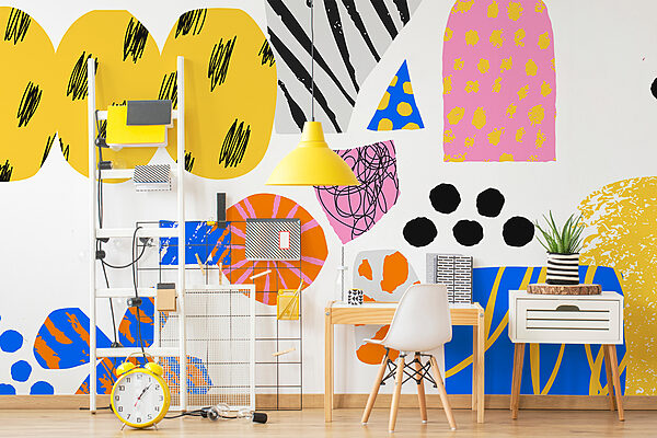 A group of colorful shapes A group of colorful shapes