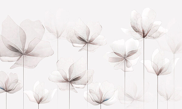 A group of white flowers A group of white flowers