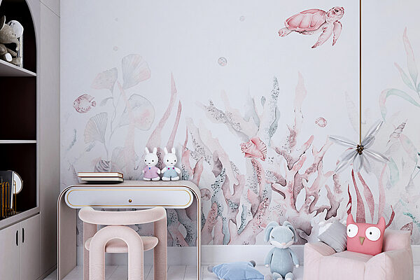 A seaweed and seaweeds with a turtle A seaweed and seaweeds with a turtle