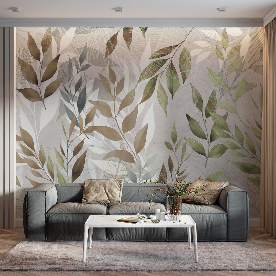 Wall murals A close up of leaves - Image 3