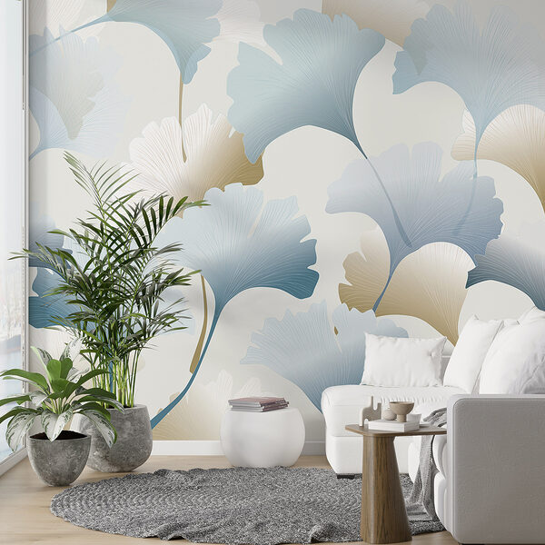 A pattern of blue and white flowers w00877pig24ms 600x600 - A pattern of blue and white flowers