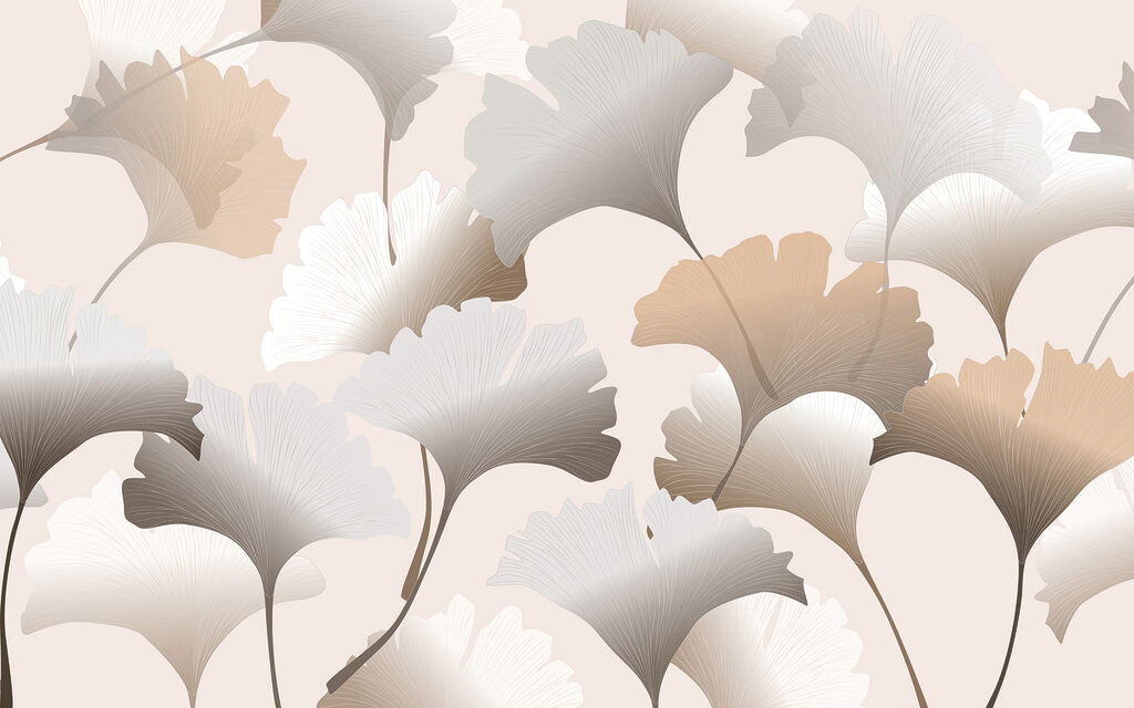 A close up of a pattern of leaves A close up of a pattern of leaves