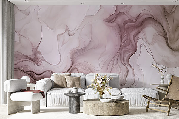 A close up of a pink and white smoke