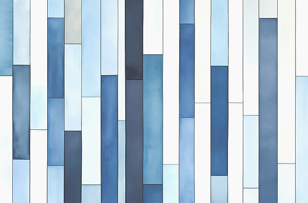 A blue and white striped wall A blue and white striped wall
