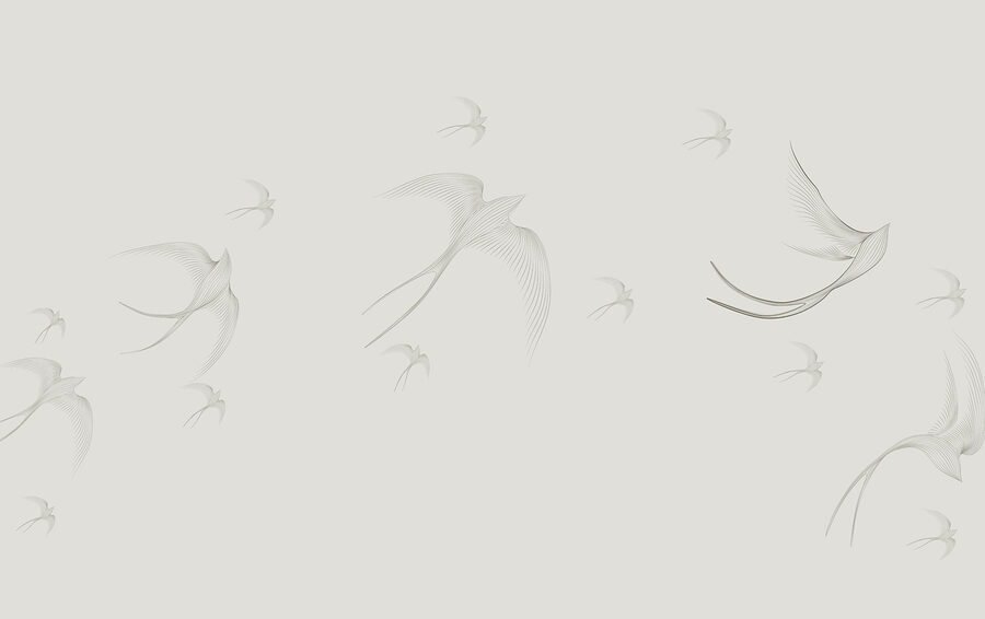 A group of birds flying
