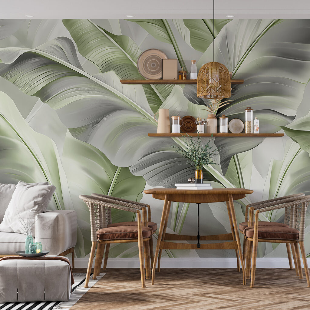 A close up of leaves