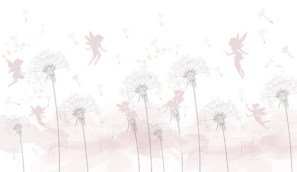 A group of fairies flying in the air A group of fairies flying in the air