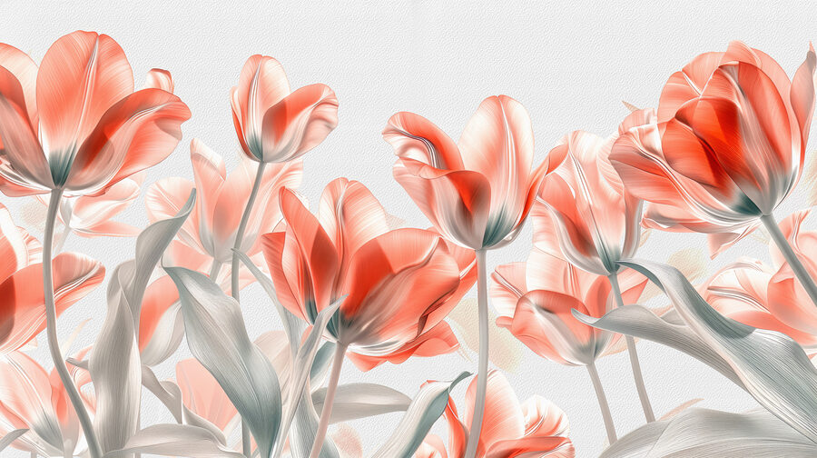 A group of pink flowers