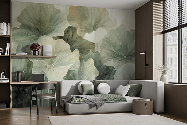 A group of leaves with a light background A group of leaves with a light background