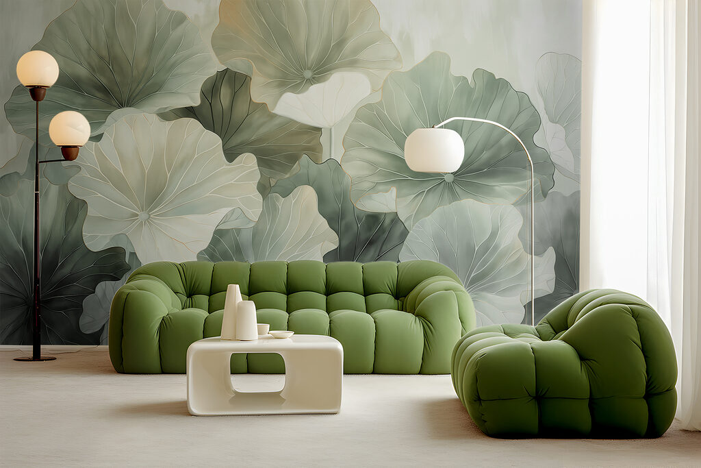 A group of leaves with a light background