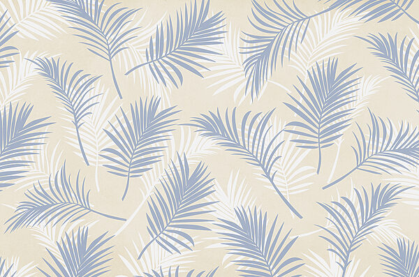 Pattern of blue and white leaves Pattern of blue and white leaves
