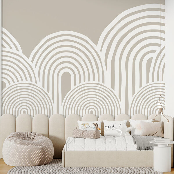 White and gray background with curved lines White and gray background with curved lines