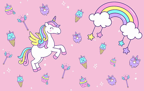 Unicorn and ice cream and ice cream Unicorn and ice cream and ice cream