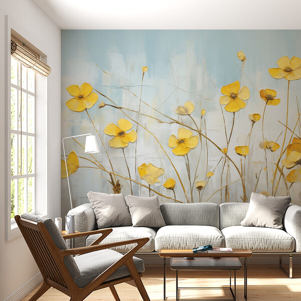 Painting of yellow flowers w08129pig25ms 600x600 - Painting of yellow flowers