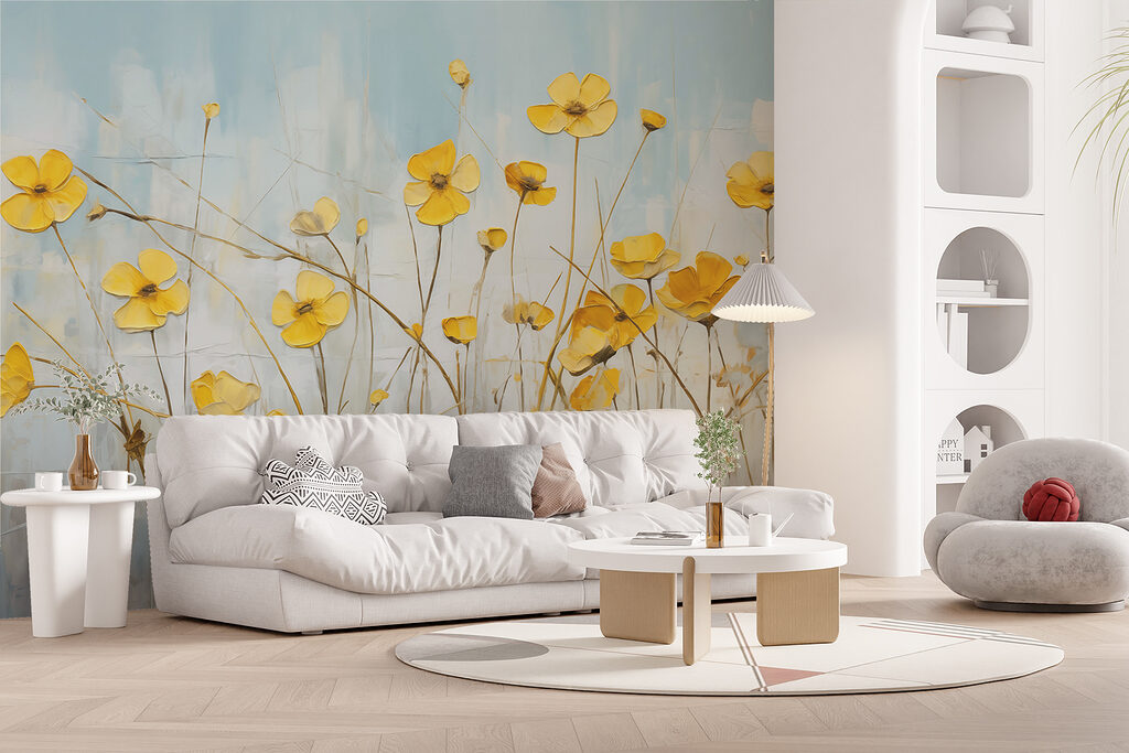 Painting of yellow flowers w08129pig32mr 1024x683 - Painting of yellow flowers