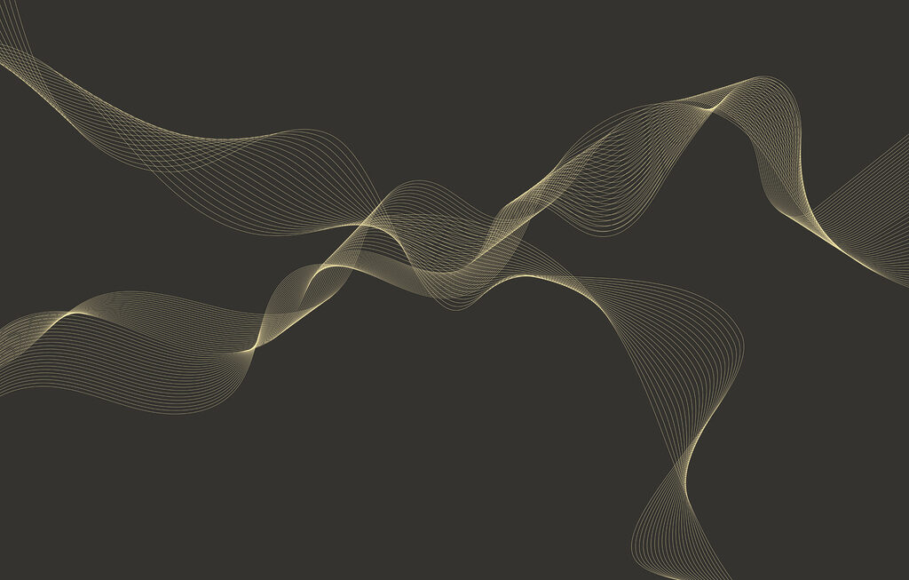 Flowing lines on dark background. Flowing lines on dark background.