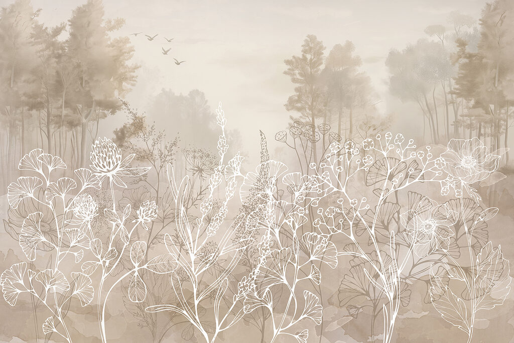 Drawing of plants and trees Drawing of plants and trees
