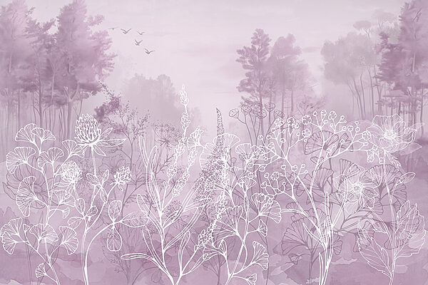 Drawing of a forest Drawing of a forest