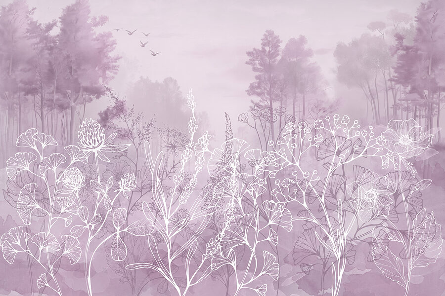Drawing of a forest Drawing of a forest