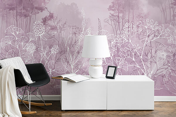 Drawing of a forest Drawing of a forest