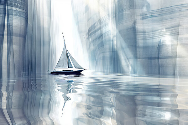 Sailboat in a body of water Sailboat in a body of water