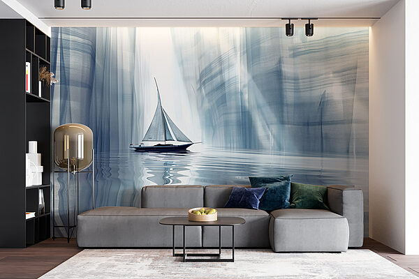 Sailboat in a body of water Sailboat in a body of water