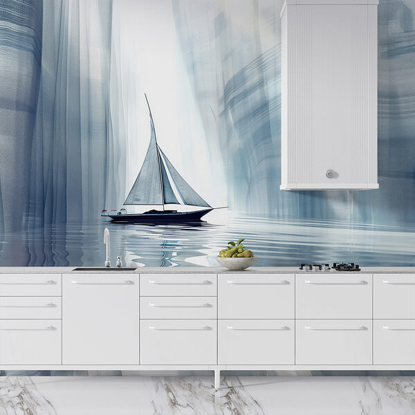 Sailboat in a body of water Sailboat in a body of water
