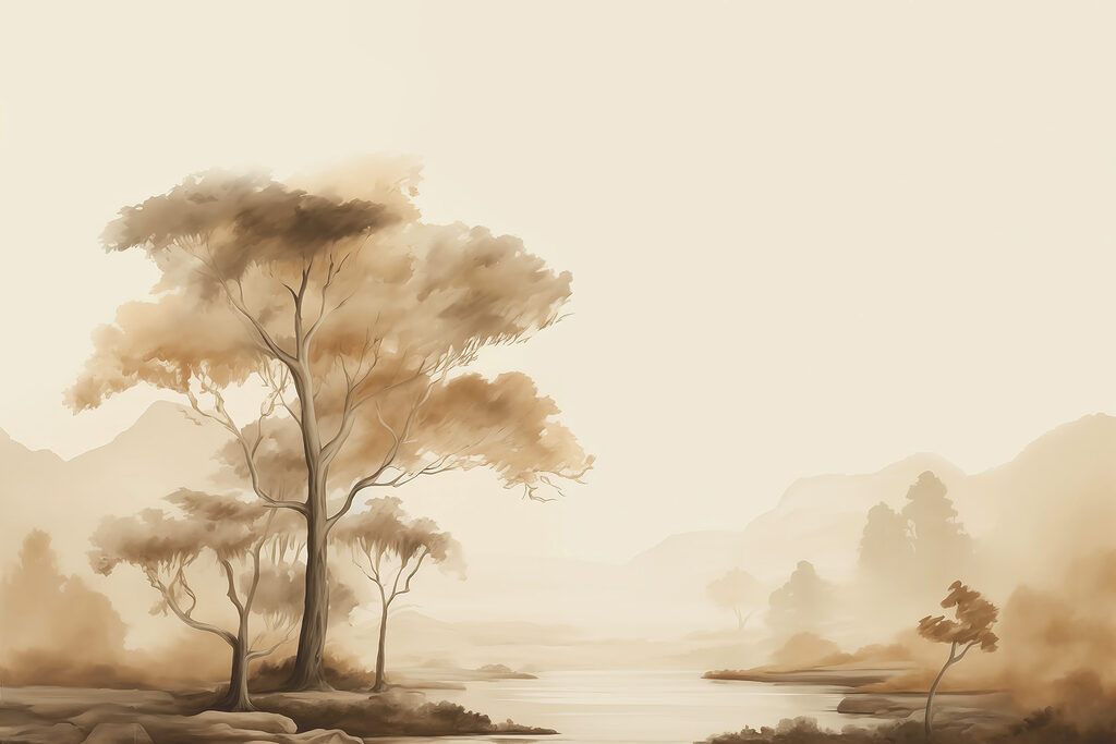 River with trees and grass River with trees and grass
