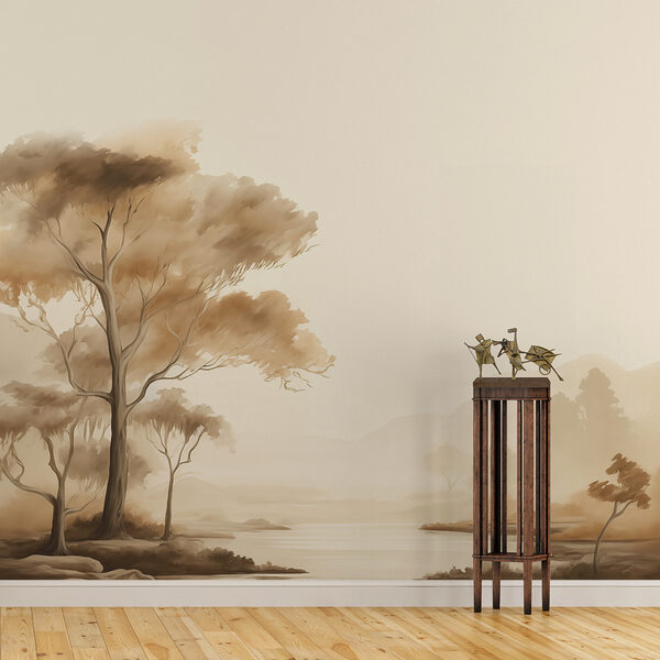 River with trees and grass River with trees and grass