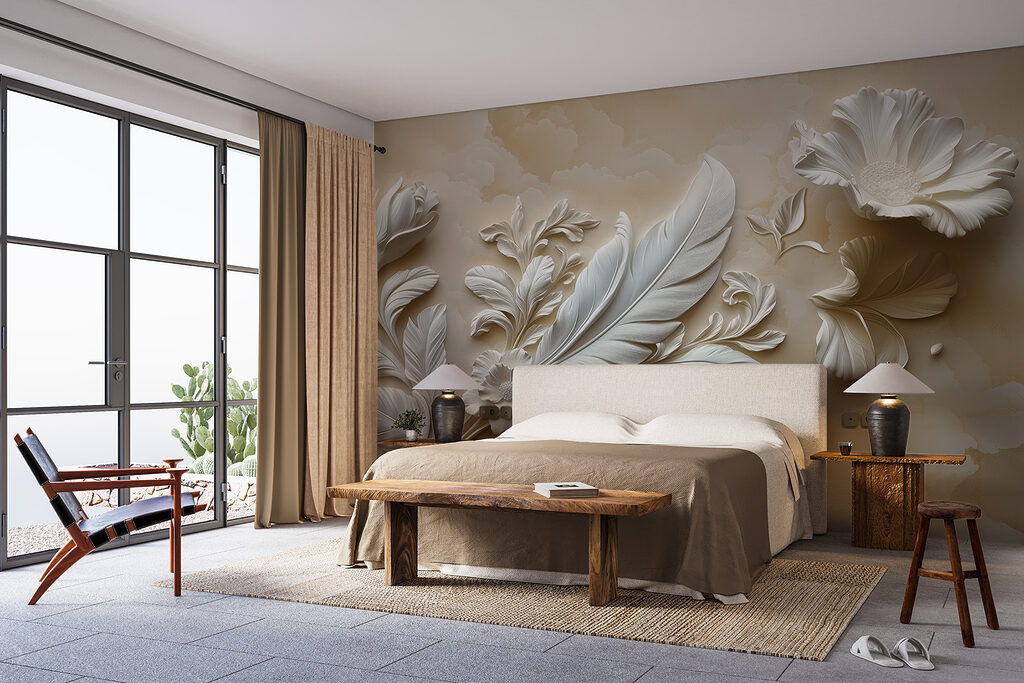 w01355pib10mr 1024x683 - White floral design on a wall