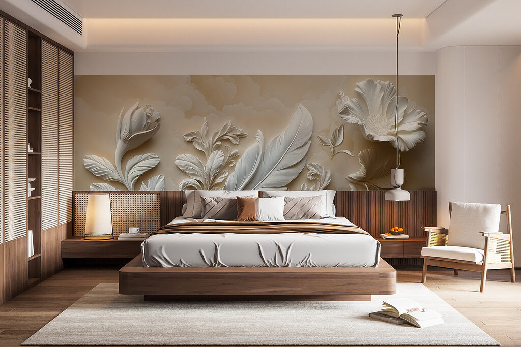 w01355pib11r 1024x683 - White floral design on a wall