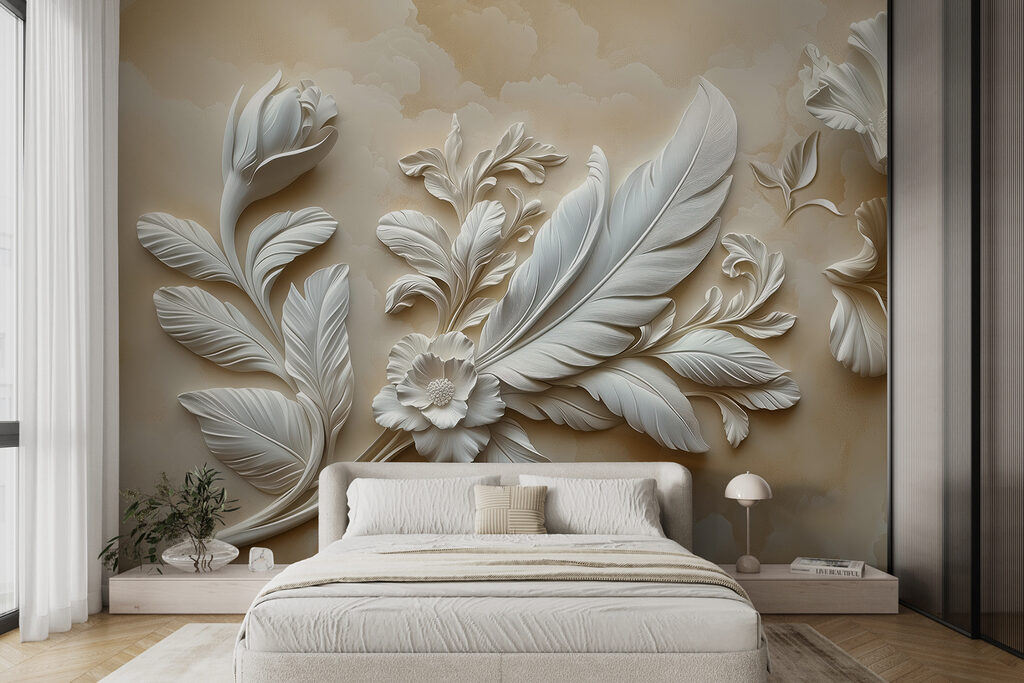 w01355pib4r 1024x683 - White floral design on a wall