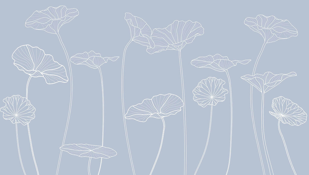 Line drawing of flowers Line drawing of flowers