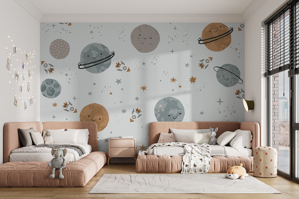 Pattern of planets and rockets Pattern of planets and rockets