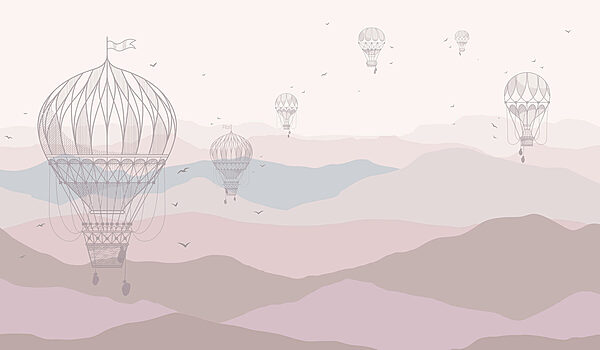 Group of hot air balloons in the sky Group of hot air balloons in the sky
