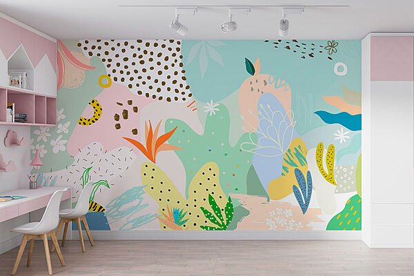 Colorful pattern with different shapes and colors Colorful pattern with different shapes and colors