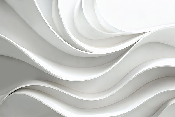 White wall with curved lines w01471p 600x400 - White wall with curved lines