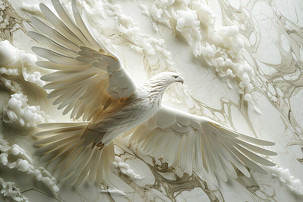 White bird flying in the air White bird flying in the air